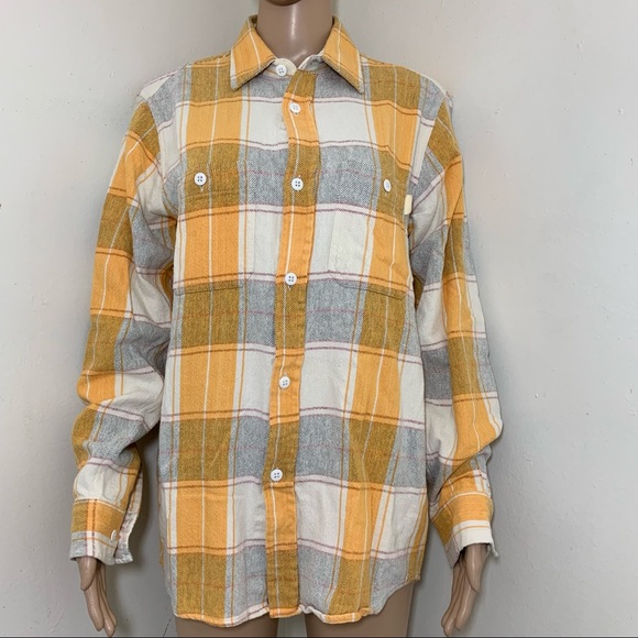 Stussy Authentic Plaid Flannel Button 